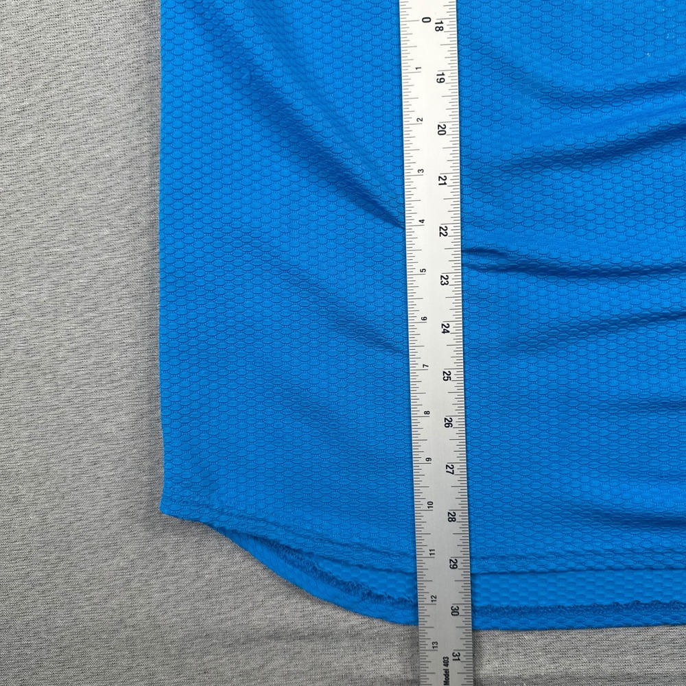 Y2K Nike Sphere Shirt Mens Large Blue Textured Honeycomb Training Short Sleeve - Picture 5 of 9